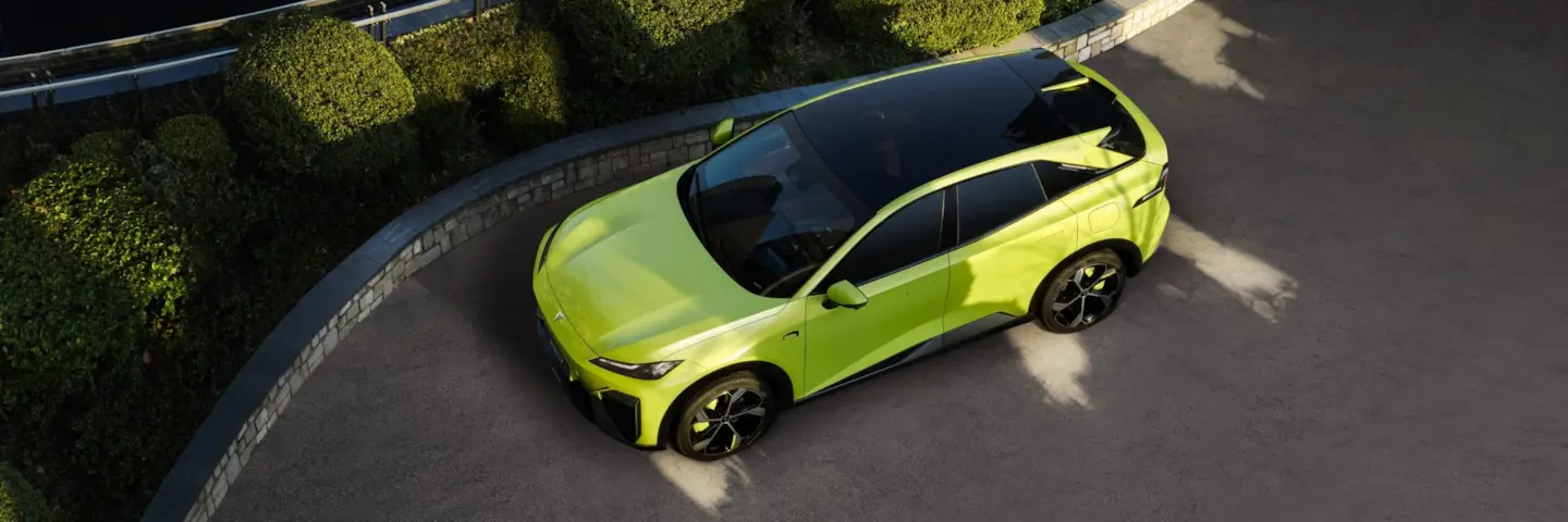 Changan Deepal S07 – Deepal S07 oranžna — strešni pogled