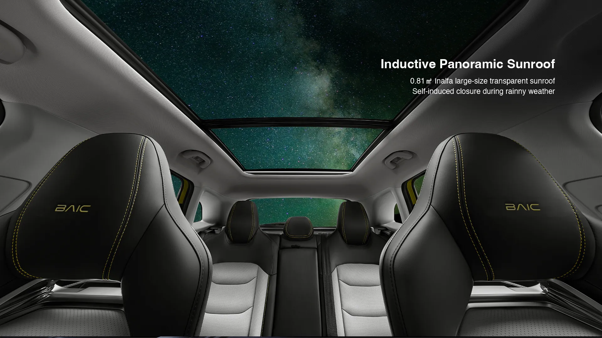 BAIC X55 panoramska streha 0,81 m² (Inalfa)